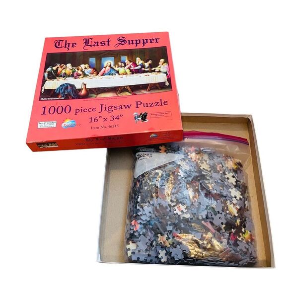 10/$25🦋 SunsOut The Last Supper 1000 Piece Puzzle - Picture 9 of 10